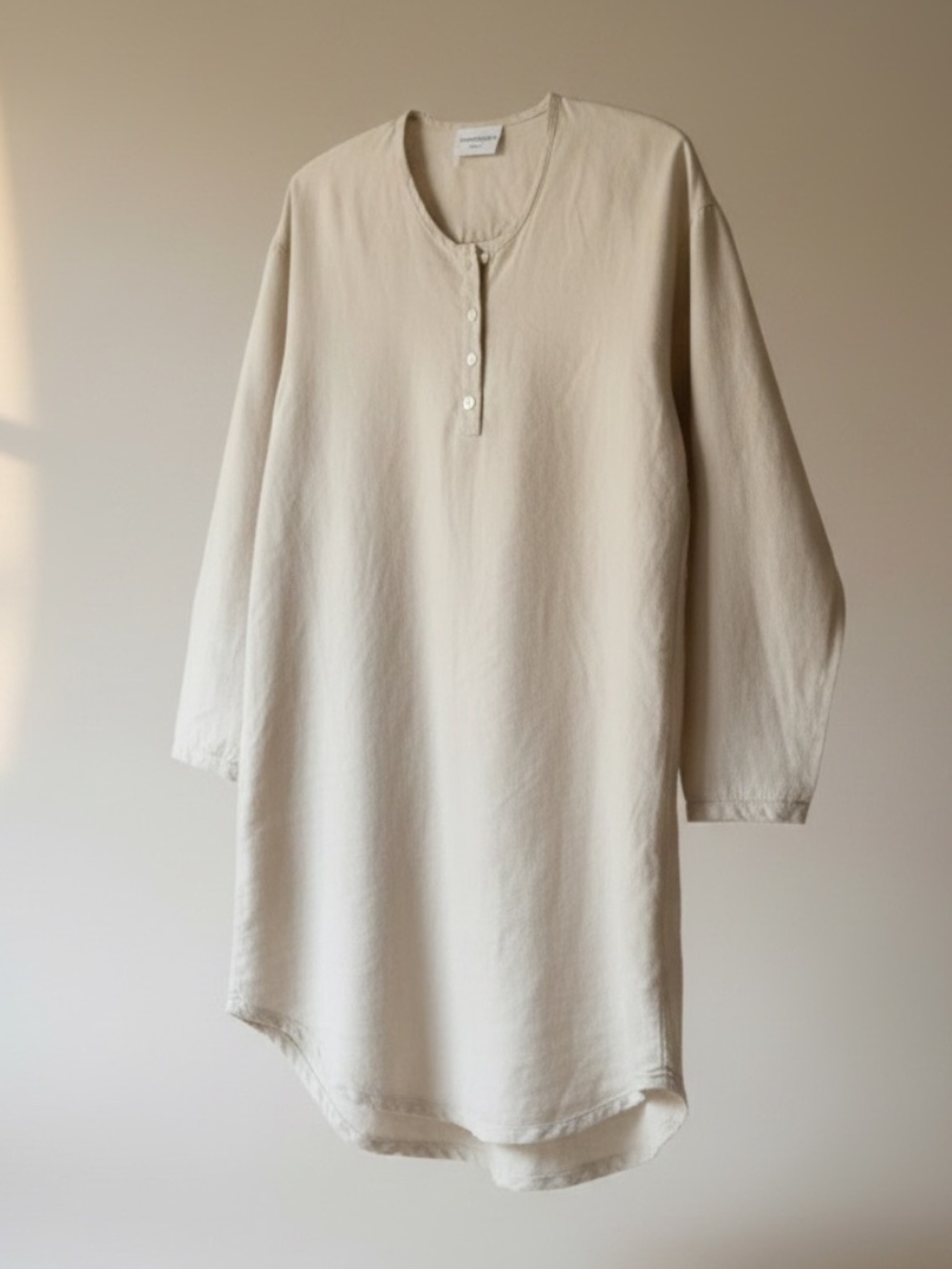 Parachute Limited Edition Linen Tunic Beige Long Sleeve S